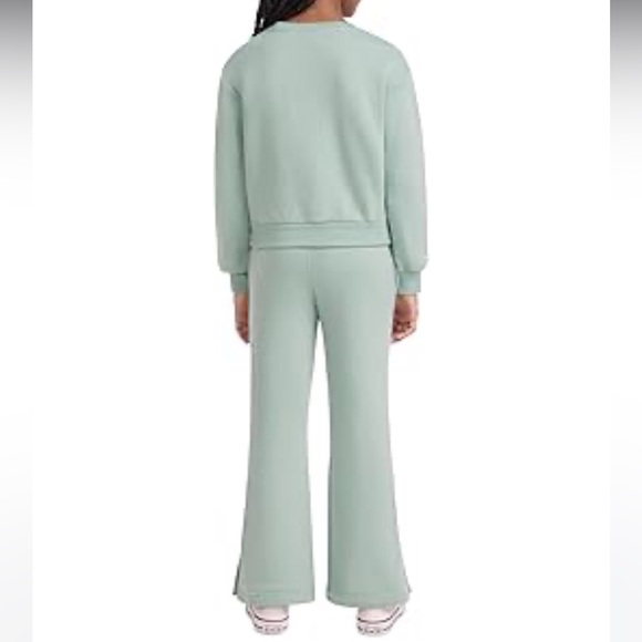 New Converse Kids Mint Green Sweatshirt & Pants 2 piece Set - Picture 9 of 16
